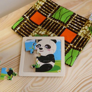 Puzzle de madeira - panda
