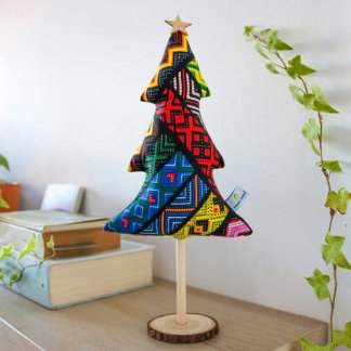 Árvore de Natal de capulana - preta