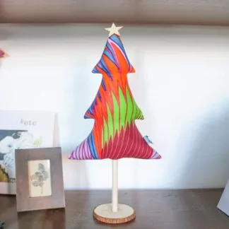 Árvore de Natal de capulana - roxa