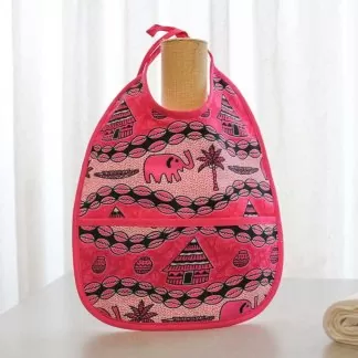 Babete - padrão rosa