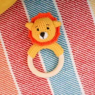 Mordedor em amigurumi - leão